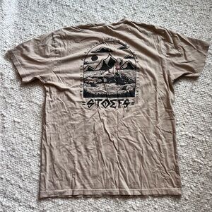 Men's Tan Graphic T-Shirt